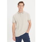 ALTINYILDIZ CLASSICS Erkek Safari %100 Pamuk Kıvrılmaz Pike Polo Yaka Slim Fit Dar Kesim Tişört
