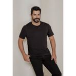 Altınyıldız Classics Erkek Siyah %100 Pamuk Slim Fit Dar Kesim Bisiklet Yaka Tişört - 3XL