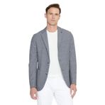 ALTINYILDIZ CLASSICS Erkek Siyah-Beyaz Slim Fit Dar Kesim Mono Yaka Desenli Blazer Ceket