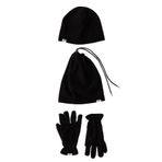 ALTINYILDIZ CLASSICS Erkek Siyah Polar Bere Boyunluk Eldiven Set