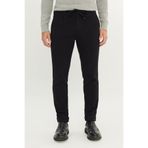 ALTINYILDIZ CLASSICS Erkek Siyah Slim Fit Dar Kesim Beli Bağlamalı Yan Cep Esnek Casual Pantolon