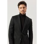 ALTINYILDIZ CLASSICS Erkek Siyah Slim Fit Dar Kesim Mono Yaka Siyah Takım Elbise - 50 - 6 Drop