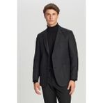 Altınyıldız Classics Erkek Siyah Slim Fit Dar Kesim Mono Yaka Torba Cepli Blazer Ceket - 46-6N
