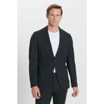 Altınyıldız Classics Erkek Siyah Slim Fit Dar Kesim Mono Yaka Yünlü Takım Elbise - 6 Drop - 50