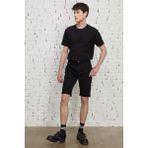 Altınyıldız Classics Erkek Siyah Slim Fit Dar Kesim Pamuklu Esnek Denim Şort - 31