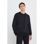 Altınyıldız Classics Erkek Siyah Standart Fit Normal Kesim Içi Polarlı 3 Iplik Bisiklet Yaka Pamuklu Sweatshirt