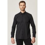 ALTINYILDIZ CLASSICS Erkek Siyah Ütü Gerektirmeyen Non-iron Slim Fit Dar Kesim %100 Pamuk Gömlek - 2XL