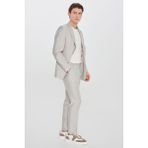 Altınyıldız Classics Erkek Taş Slim Fit Dar Kesim Mono Yaka Desenli Kapak Cepli Takım Elbise - 6 Drop - 48