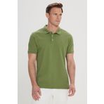 ALTINYILDIZ CLASSICS Erkek Yeşil Slim Fit Dar Kesim Polo Yaka%100 Pamuk Kısa Kollu Tişört