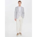 Altınyıldız Classics Gri Erkek Slim Fit Ceket ACE004262058_GRI Polyester-Pamuk Malzeme ile Şık Tasarım