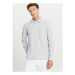 ALTINYILDIZ CLASSICS Polo Yaka Gri Erkek Sweatshırt ACE052261086_GRI