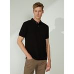 Altınyıldız Classics Polo Yaka Siyah Erkek T-Shirt 4A9000000001 - 2XL