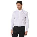 ALTINYILDIZ CLASSICS Slim Fit Dar Kesim Ata Yaka %100 Pamuk Gömlek, Renk Beyaz, Beden M