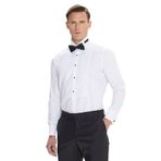 ALTINYILDIZ CLASSICS Slim Fit Dar Kesim Ata Yaka Kolay Kırışmayan %100 Pamuk Gömlek, Renk Beyaz, Beden M