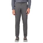 ALTINYILDIZ CLASSICS Slim Fit Dar Kesim Gabardin Kumaş Desenli Pamuklu Esnek Beli Lastikli Pantolon, Renk Gri, Beden 50