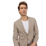 ALTINYILDIZ CLASSICS Slim Fit Dar Kesim Kırlangıç Yaka Desenli Takım Elbise, Renk Kahverengi, Beden 54-6 Drop