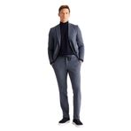 ALTINYILDIZ CLASSICS Slim Fit Dar Kesim Kırlangıç Yaka Desenli Takım Elbise, Renk Lacivert-Gri, Beden 46-6 Drop