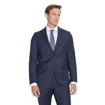 ALTINYILDIZ CLASSICS Slim Fit Dar Kesim Kırlangıç Yaka%100 Yünlü Çizgili Takım Elbise, Lacivert, 50-6 Drop