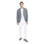 ALTINYILDIZ CLASSICS Slim Fit Dar Kesim Mono Yaka Desenli Blazer Ceket, Renk Siyah-Beyaz, Beden 46-6 Drop
