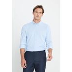 Altınyıldız Classics Slim Fit Düğmeli Yaka Açık Mavi Erkek Gömlek ACE202510304_GÖMLEK PAR DY