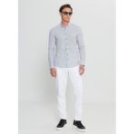 Altınyıldız Classics Slim Fit Düğmeli Yaka Antrasit Erkek Gömlek ACE020252168_ATR