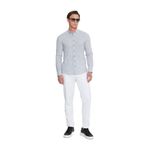 ALTINYILDIZ CLASSICS Slim Fit Düğmeli Yaka Gömlek, M, 5003252833, Antrasit, Erkek