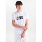 ALTINYILDIZ CLASSICS Slim Fit Pano Desen T-Shirt, XL, 5003361385, Beyaz, Erkek