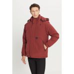 Altınyıldız Classics Standart Fit Normal Kesim Kapüşonlu Dik Yaka Yan Cepli Casual Mont - Kiremit