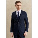 Altınyıldız Classics Su Geçirmez Slim Fit Mono Yaka Yelekli Yünlü Nano Takım Elbise - Lacivert - 6 Drop - 46