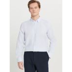 Altınyıldız Classics Tailored Fit Düğmeli Yaka Açık Mavi Erkek Gömlek ACE020261601_AMV