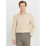 ALTINYILDIZ CLASSICS Tailored Fit İtalyan Yaka Gömlek, XL, 5003307073, Bej, Erkek