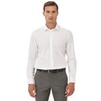 ALTINYILDIZ CLASSICS Ütü Gerektirmeyen Non-iron Slim Fit Dar Kesim%100 Pamuk Armürlü Gömlek, XL, 4A2000000011, Beyaz, Erkek