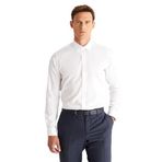 ALTINYILDIZ CLASSICS Ütü Gerektirmeyen Non-Iron Taılored Slim Fit Dar Kesim %100 Pamuk Gömlek, Renk Beyaz, Beden XL