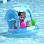 Altis Güneş Korumalı Tenteli Oyuncaklı Oturaklı Baby Float / MAVİ RENK