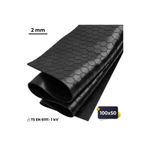 Altitek 50x100 cm İzole Halı 2 mm 1 kV Elektrik Yalıtkan Paspas İş Güvenliği Pano Önü Halısı 50100