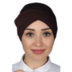 Altobeh Çapraz Dış Tesettür Bonesi Penye, Bordo