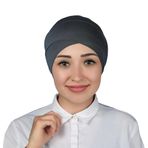 Altobeh Çapraz Dış Tesettür Bonesi Penye, Füme