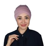 Altobeh Çapraz Dış Tesettür Bonesi Penye, Koyu Pembe