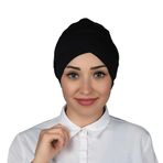 Altobeh Çapraz Dış Tesettür Bonesi Penye, Lacivert