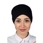 Altobeh Hazır Pratik Geçmeli Lastikli Tesettür Bone - Siyah