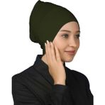 Altobeh Hazır Pratik Geçmeli Uzun Boru Tesettür Bonesi - Haki - Standart