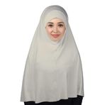 Altobeh Hazır Türban Peçeli Pratik Eşarp Tesettür Nikaplı Hijab - Namaz Örtüsü Sufle (3XL), Koyu Krem