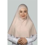 Altobeh Hazır Türban Peçeli Pratik Eşarp Tesettür Nikaplı Hijab - Namaz Örtüsü Sufle (Xl) - Bej - Standart