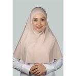 Altobeh Hazır Türban Peçeli Pratik Eşarp Tesettür Nikaplı Hijab - Namaz Örtüsü Sufle (XL) - Bej