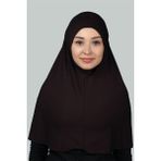 Altobeh Hazır Türban Pratik Eşarp Tesettür Hijab - Namaz Örtüsü (Xl) - Koyu Kahverengi - Standart
