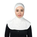 Altobeh Kadın Tesettür Pratik Boyunluklu Hijab - Sporcu Bone, Ekru