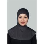 Altobeh Kadın Tesettür Pratik Boyunluklu Hijab - Sporcu Bone - Füme - Standart