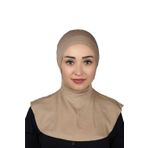 Altobeh Kadın Tesettür Pratik Boyunluklu Hijab - Sporcu Bone, Koyu Bej