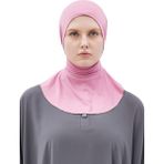 Altobeh Kadın Tesettür Pratik Boyunluklu Hijab - Sporcu Bone - Koyu Pembe - Standart