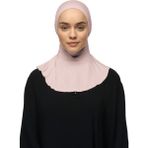 Altobeh Kadın Tesettür Pratik Boyunluklu Hijab - Sporcu Bone - Pudra - Standart